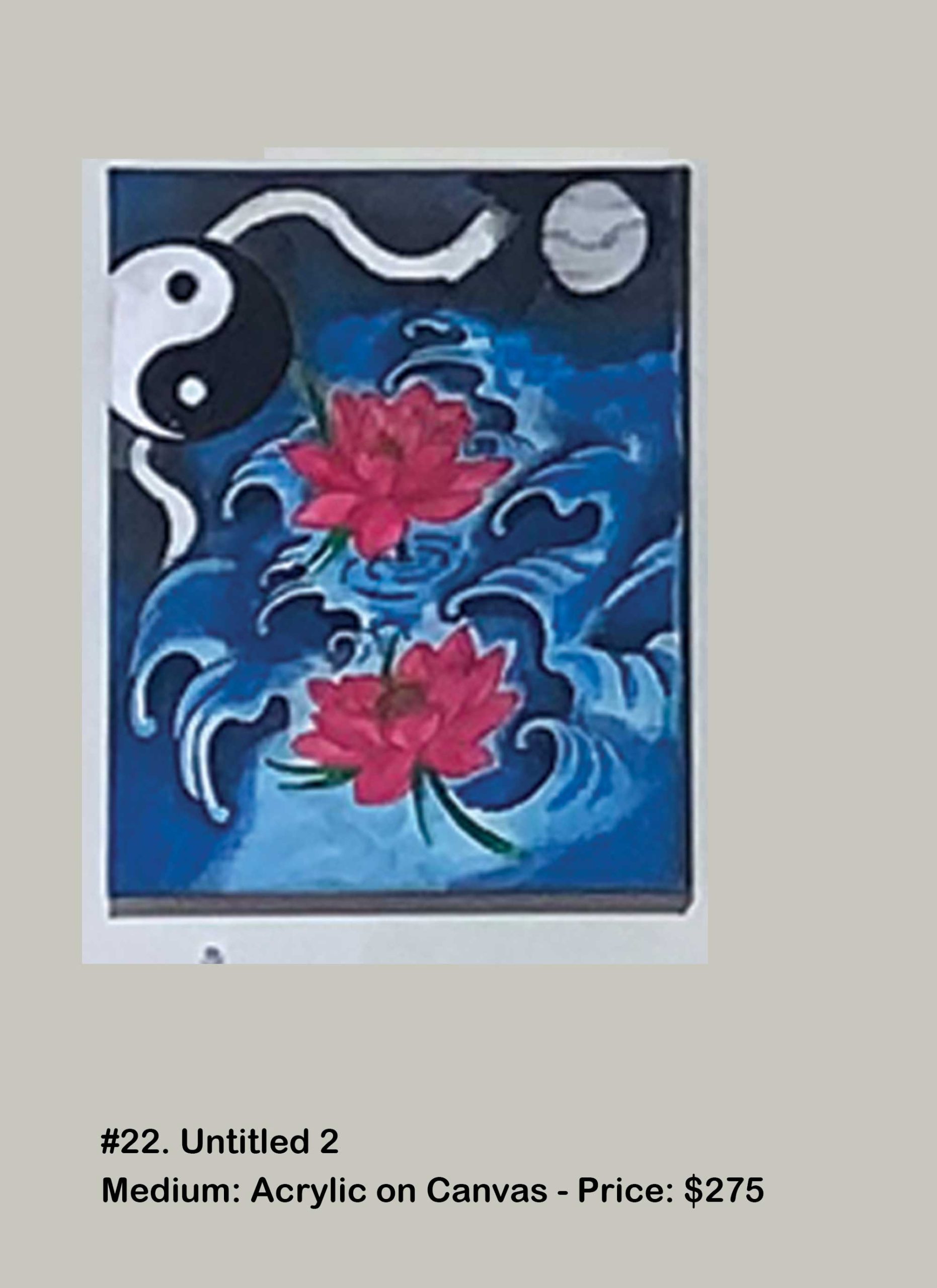 #22. Untitled 2 Medium: Acrylic on Canvas | Price: $275