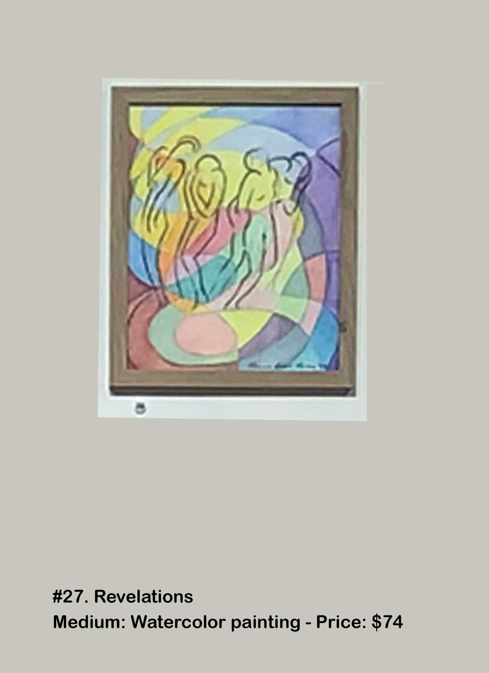 #27. Revelations Medium: Watercolor painting | Price: $74