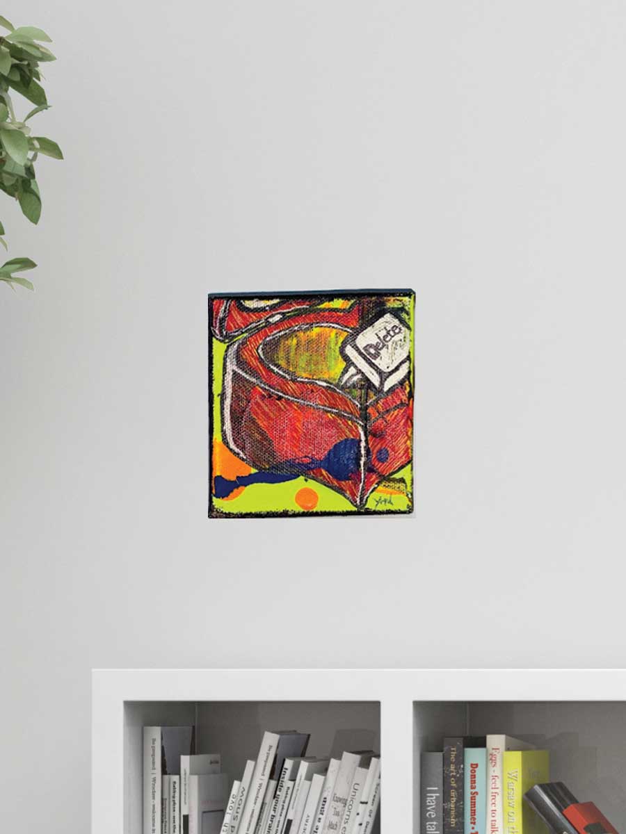 #7.  Pop the Question to Delete Love Medium: Acrylic and Marker | Price: $100